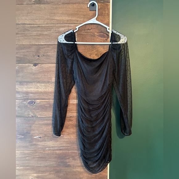 Windsor Ruched Mesh Mini Dress - Picture 4 of 4